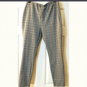 Women's Checkered Pants in Grey & Black Size L EUC by JustFab
